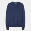 Millbreck Men's Merino Wool Jumper In Indigo - Regular Fit -Elegant Wear World Merino Wool Jumper Indigo a9163056 3b33 4b9a b57f 20eef4f26a61