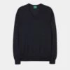 Millbreck Men's Merino Wool Jumper In Dark Navy - Regular Fit -Elegant Wear World Merino Wool Jumper Navy 08692f59 b9bb 49b2 a9a9 ce5f5ce8a4a2