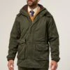Milwood Men's Waterproof Shooting Coat In Olive - Shooting Fit -Elegant Wear World Milwood Mens Waterproof Shooting Coat Olive