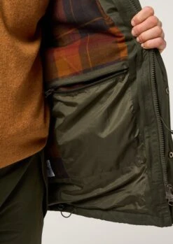 Milwood Men's Waterproof Shooting Coat In Olive - Shooting Fit -Elegant Wear World Milwood Mens Waterproof Shooting Coat Olive 4