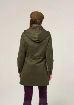 Milwood Women's Olive Jacket - Regular Fit -Elegant Wear World Milwood Womens Waterproof Coat Olive 1
