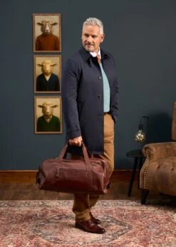 Mistfield Navy Raincoat 7 Mistfield Navy Raincoat -Elegant Wear World Mistfield Navy Raincoat 2