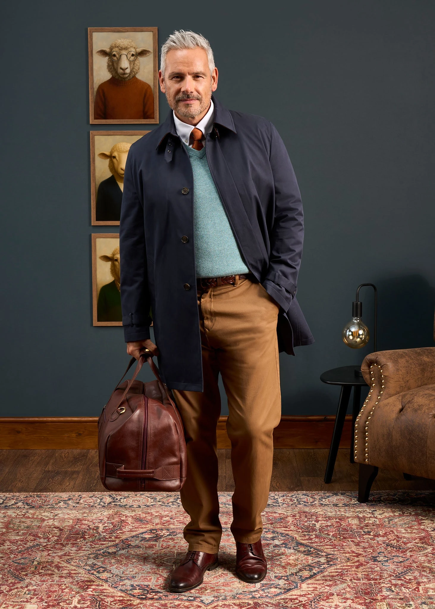 Mistfield Navy Raincoat 2 Mistfield Navy Raincoat - Image 2