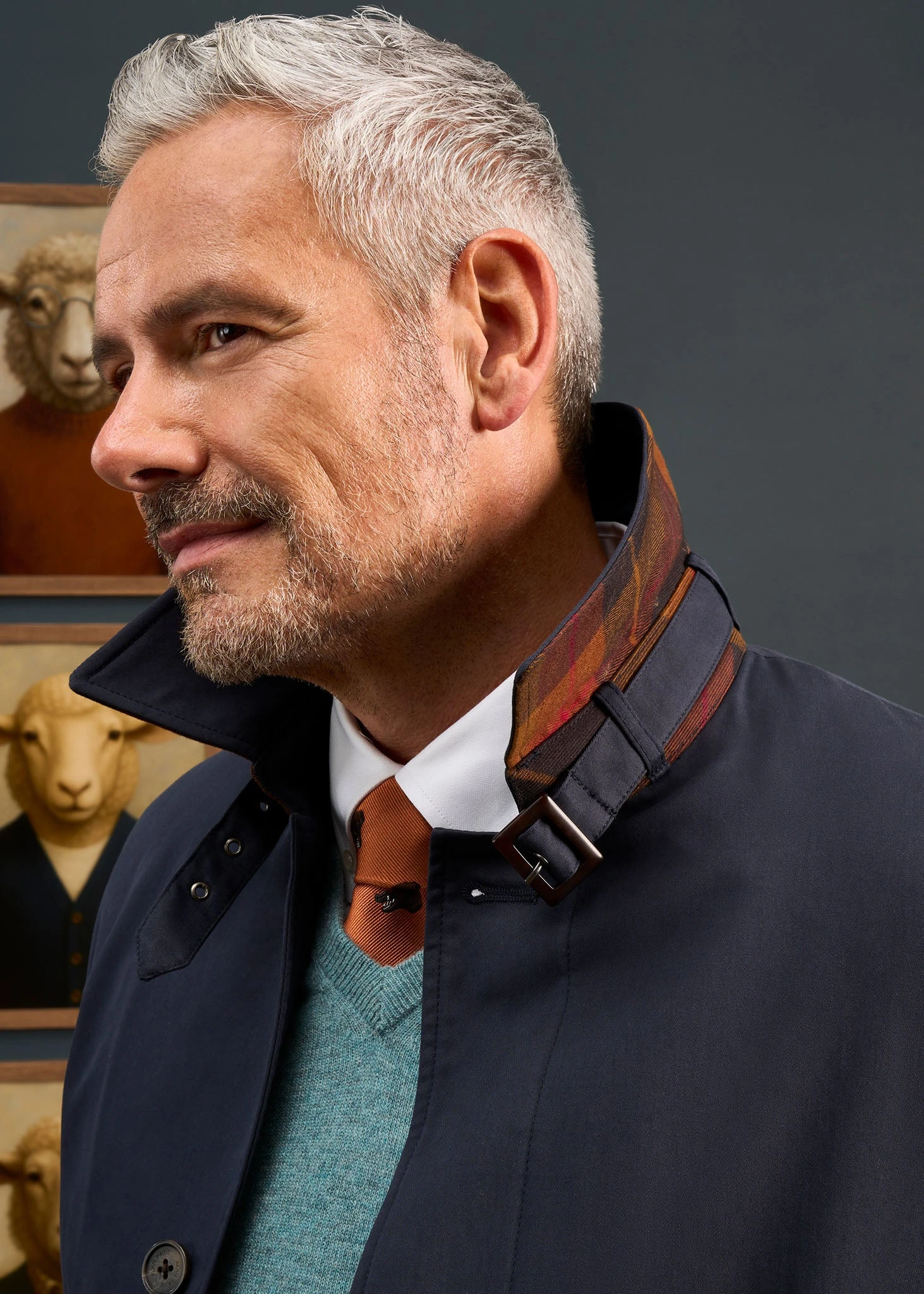 Mistfield Navy Raincoat 5 Mistfield Navy Raincoat - Image 5