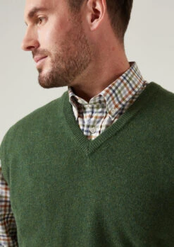 Norfolk Lambswool Slipover In Rosemary - Classic Fit 7 Norfolk Lambswool Slipover In Rosemary - Classic Fit -Elegant Wear World Norfolk Mens Lambswool Slipover In Rosemary Classic Fit 2