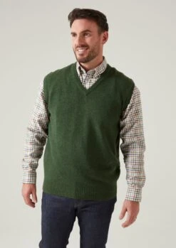 Norfolk Lambswool Slipover In Rosemary - Classic Fit 9 Norfolk Lambswool Slipover In Rosemary - Classic Fit -Elegant Wear World Norfolk Mens Lambswool Slipover In Rosemary Classic Fit 4