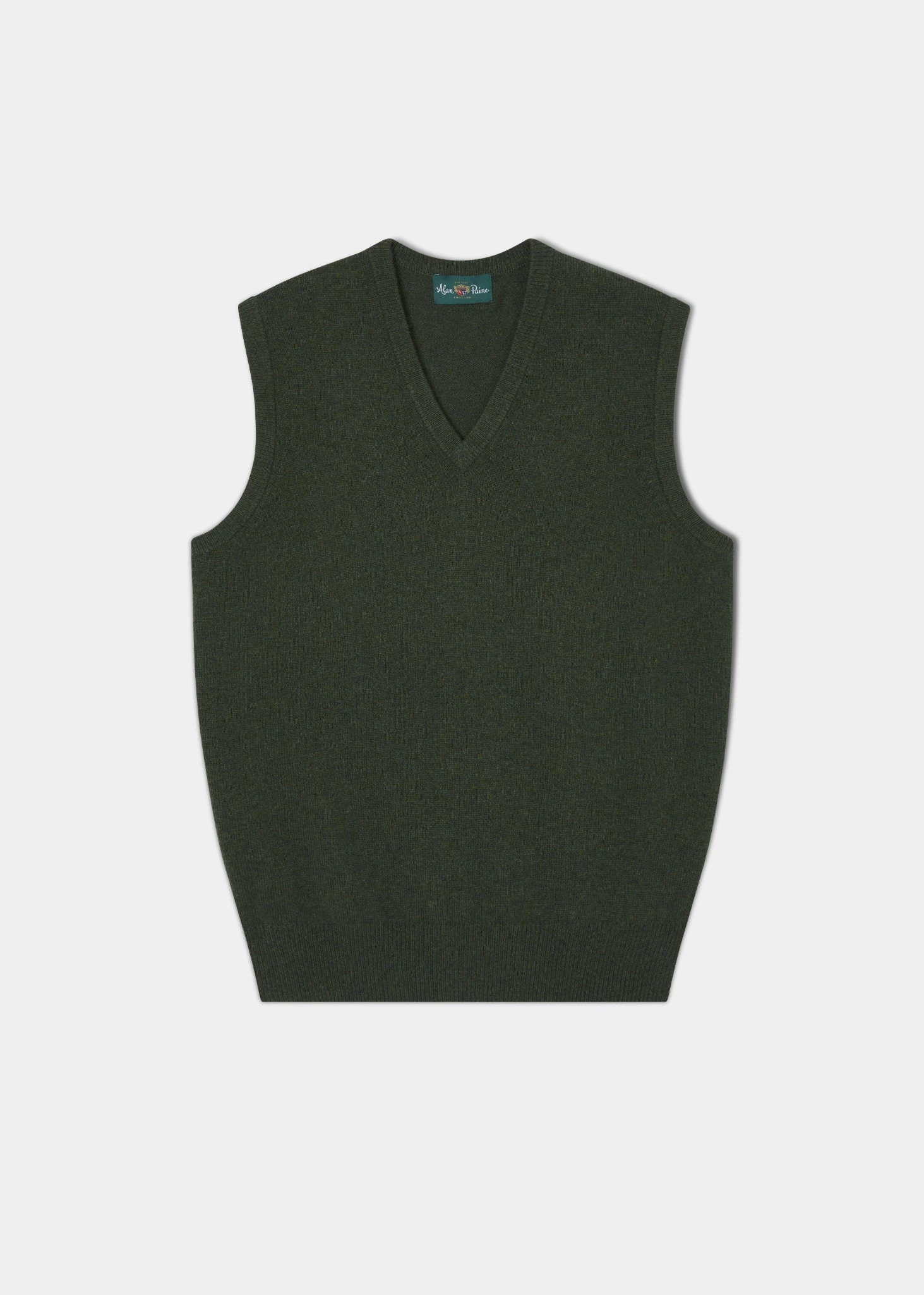 Norfolk Lambswool Slipover In Rosemary - Classic Fit 1 Norfolk Lambswool Slipover In Rosemary - Classic Fit