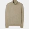 Petersham Men's Geelong Wool Roll Neck In Irish Cream 10 Petersham Men's Geelong Wool Roll Neck In Irish Cream -Elegant Wear World PETERSHAM LONG SLEEVE ROLL NECK INSET SLEEVE IRISH CREAM 01