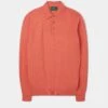 Pentlow Luxury Cotton Long Sleeve Polo Shirt In Coral 10 Pentlow Luxury Cotton Long Sleeve Polo Shirt In Coral -Elegant Wear World Pentlow Luxury Cotton Long Sleeve Polo Coral