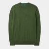 Radstone Men's Merino Wool Jumper In Forest - Regular Fit -Elegant Wear World RADSTONE CREW NECK FOREST 01