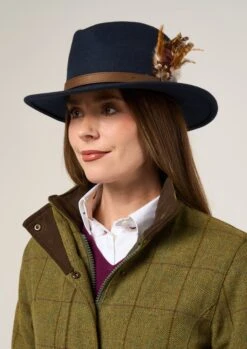 Rutland Ladies Tweed Waterproof Shooting Coat In Lichen -Elegant Wear World Rutland Ladies Tweed Shooting Coat Lichen 1