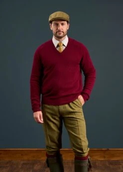 Rutland Men's Tweed Shooting Breeks In Lichen -Elegant Wear World Rutland Mens Tweed Shooting Breeks Lichen 2