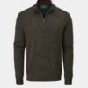 Streetly Men's 1/2 Zip Mock Neck Jumper In Seaweed - Classic Fit 2 Streetly Men's 1/2 Zip Mock Neck Jumper In Seaweed - Classic Fit -Elegant Wear World Streetly Mens Quater Zip Jumper Seaweed 1