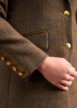 Surrey Ladies Mid-Thigh Tweed Coat In Seabrook - Regular Fit -Elegant Wear World Surrey Ladies Mid Thigh Coat Seabrook 2