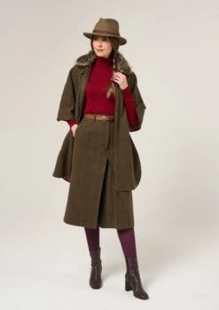 Surrey Ladies Tweed Cape In Hemlock 17 Surrey Ladies Tweed Cape In Hemlock -Elegant Wear World Surrey Ladies Tweed Cape Hemlock 6