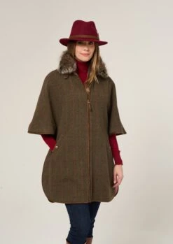 Surrey Ladies Tweed Cape In Hemlock 18 Surrey Ladies Tweed Cape In Hemlock -Elegant Wear World Surrey Ladies Tweed Cape Hemlock 8