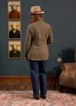 Surrey Ladies Tweed Coat In Seabrook - Regular Fit -Elegant Wear World Surrey Ladies Tweed Coat Seabrook 2