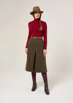 Surrey Ladies Tweed Culottes In Hemlock -Elegant Wear World Surrey Ladies Tweed Culottes Hemlock 1
