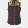 Surrey Ladies Tweed Gilet In Bramble -Elegant Wear World Surrey Ladies Tweed Gilet Bramble