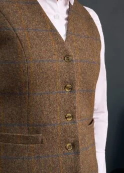 Surrey Ladies Tweed Waistcoat In Seabrook -Elegant Wear World Surrey Ladies Tweed Waistcoat Seabrook 5