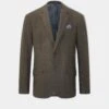 Surrey Tweed Lined Blazer In Hemlock - Regular Fit -Elegant Wear World Surrey Mens Tweed Lined Blazer Hemlock