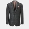 Surrey Tweed Lined Blazer In Green Check - Regular Fit -Elegant Wear World Tweed Blazer Mens Surrey Green Check