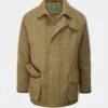 Combrook Men's Waterproof Tweed Coat In Sage - Regular Fit 3 Combrook Men's Waterproof Tweed Coat In Sage - Regular Fit -Elegant Wear World Tweed Shooting Coat Tweed Combrook Sage