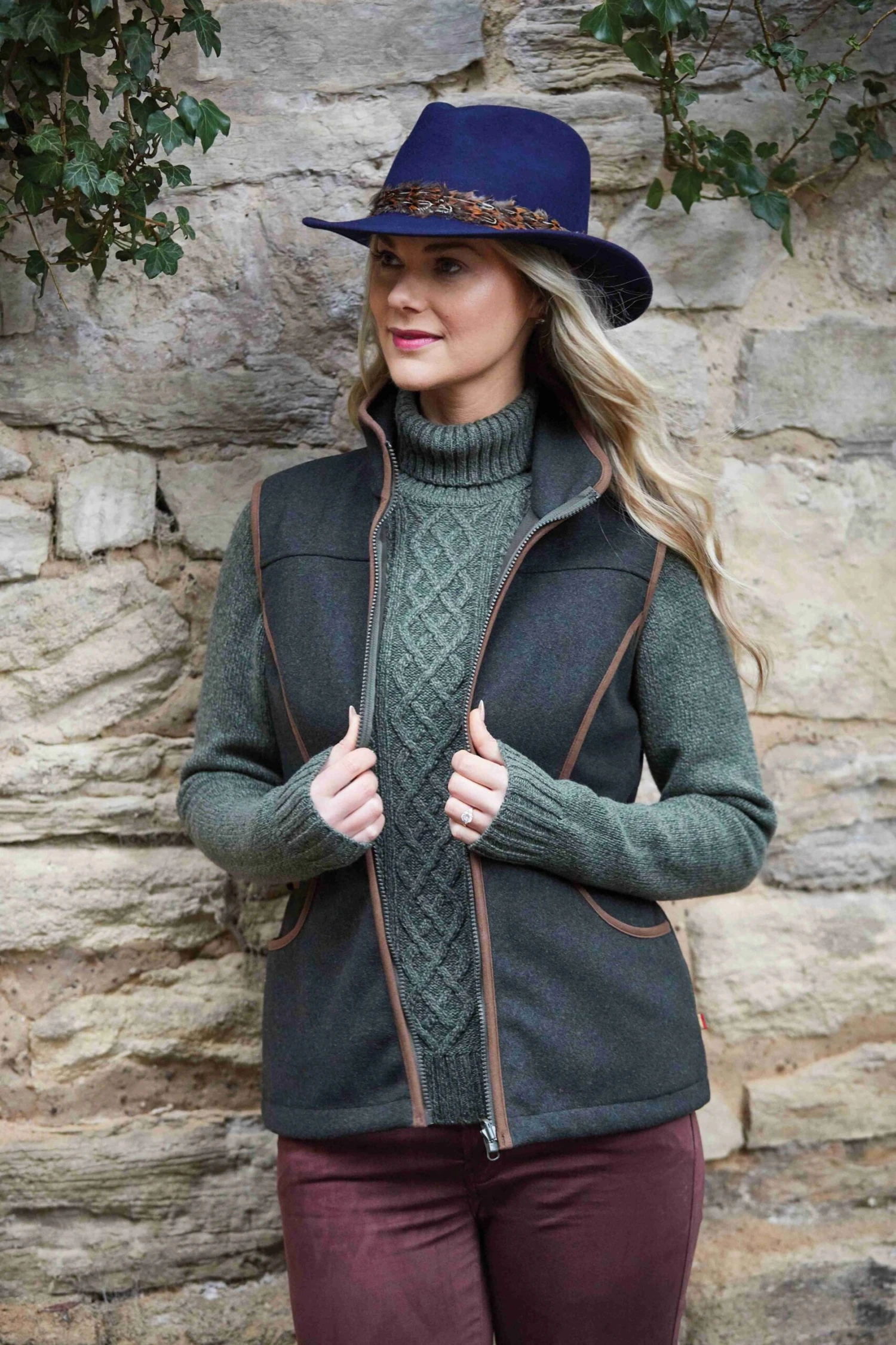 Richmond Ladies Fedora In Blue 3 Richmond Ladies Fedora In Blue - Image 3