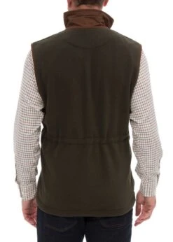 Aylsham Men's Fleece Gilet In Green - Regular Fit -Elegant Wear World alan paine aylsham men s waistcoat in green 3 8