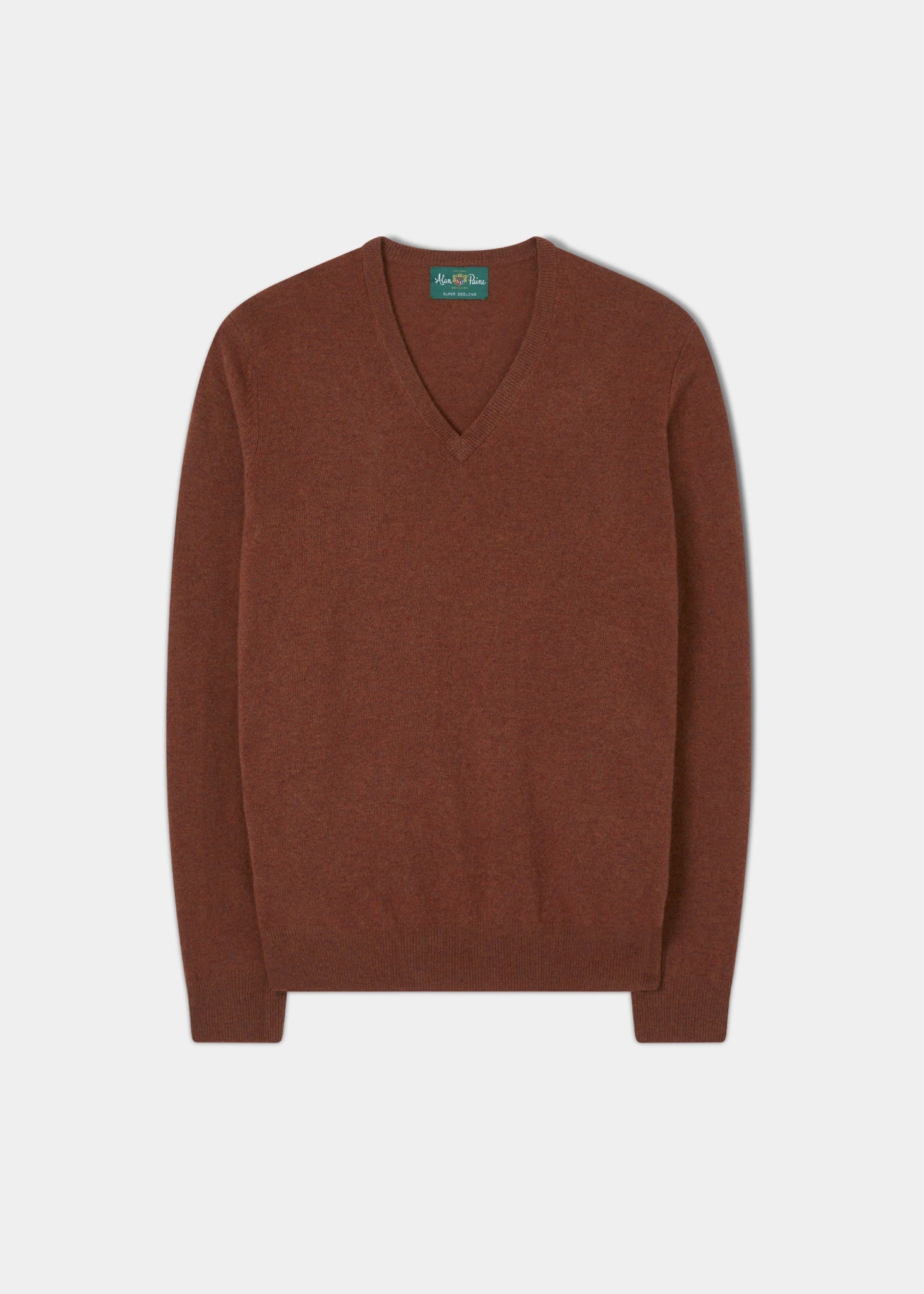 Albury Geelong Wool Jumper In Tiger - Regular Fit 1 Albury Geelong Wool Jumper In Tiger - Regular Fit