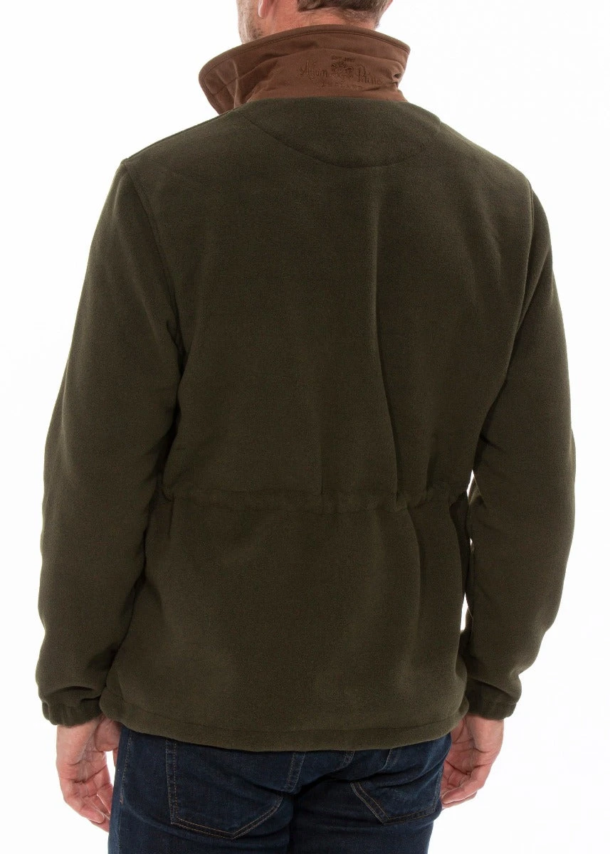 Aylsham Men's Fleece Jacket In Green - Regular Fit 3 Aylsham Men's Fleece Jacket In Green - Regular Fit - Image 3