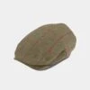 Combrook Men's Extended Peak Tweed Flat Cap In Sage -Elegant Wear World combrook mens extended peak tweed cap sage