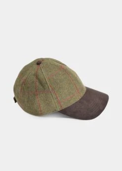 Combrook Men's Tweed Baseball Cap In Sage