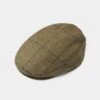 Combrook Men's Tweed Flat Cap In Thyme -Elegant Wear World combrook mens tweed shooting cap thyme