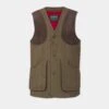 Combrook Men's Tweed Shooting Waistcoat In Sage - Shooting Fit -Elegant Wear World combrook mens tweed shooting waistcoat sage
