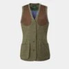 Combrook Ladies Tweed Shooting Waistcoat In Heath - Regular Fit -Elegant Wear World combrook womens shooting waistcoat heath