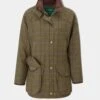 Combrook Ladies Tweed Shooting Coat In Hazel - Shooting Fit -Elegant Wear World combrook womens tweed shooting coat hazel