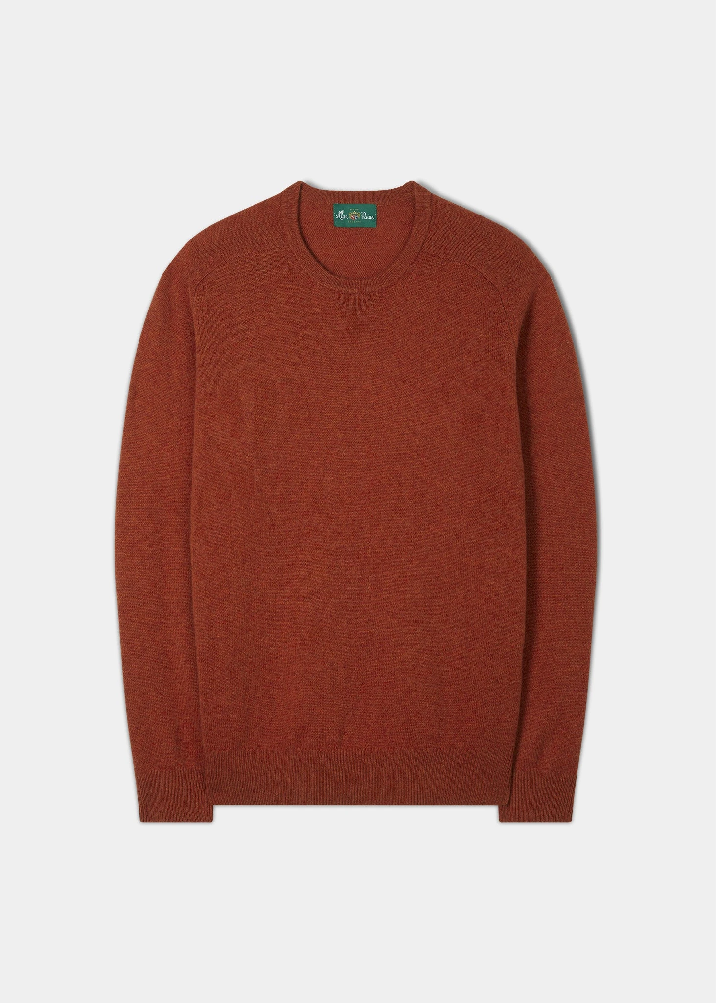 Dorset Men's Lambswool Jumper In Ember - Classic Fit 1 Dorset Men's Lambswool Jumper In Ember - Classic Fit