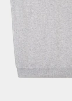 Ellerby Cotton Cashmere Slipover In Dove -Elegant Wear World ellerby cotton cashmere slipover dove 3