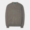 Haddington Cashmere Jumper In Mouse - Regular Fit -Elegant Wear World haddington mens cashmere jumper Mouse