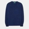 Hampshire Lambswool Jumper In Indigo - Classic Fit