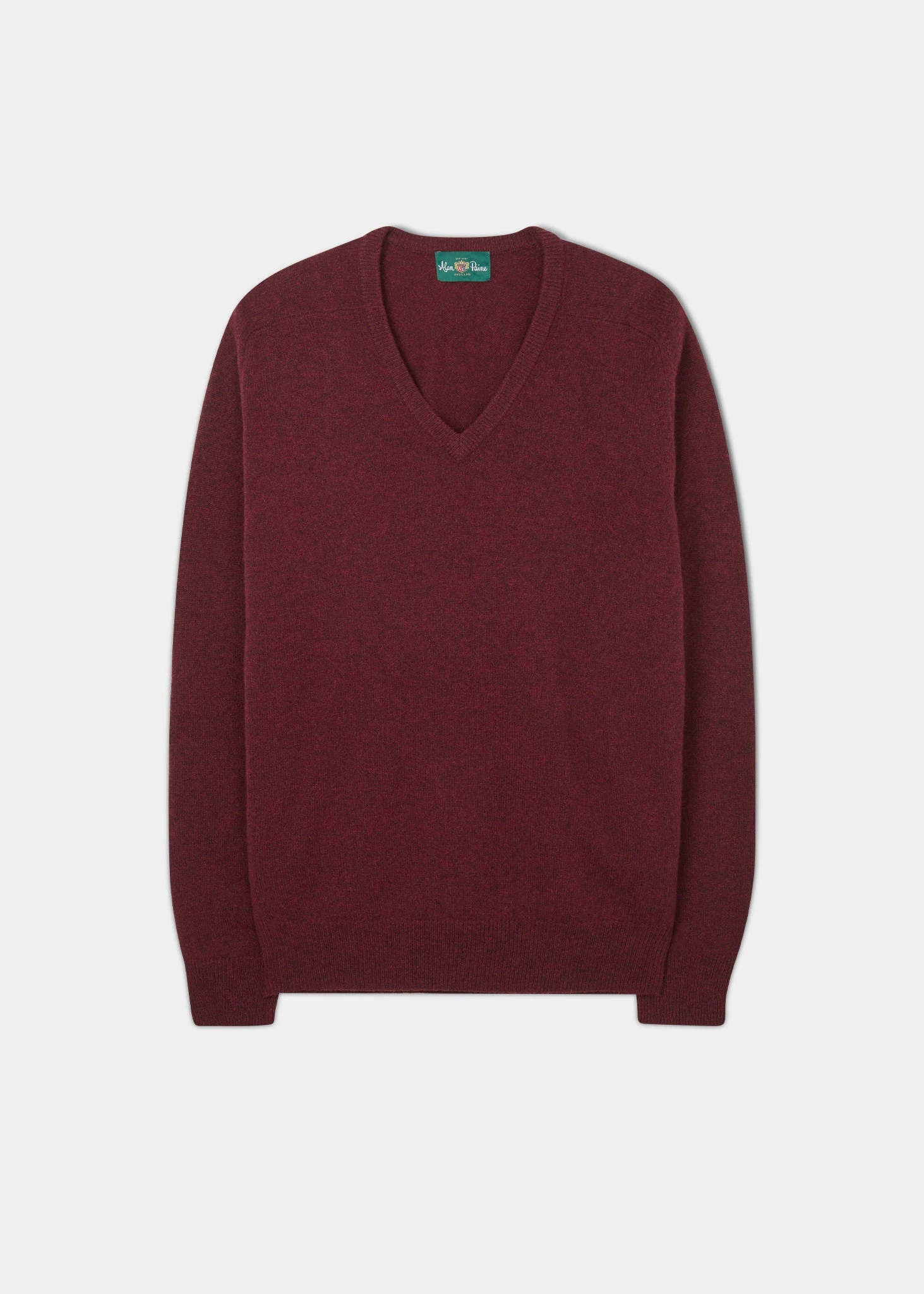 Hampshire Lambswool Jumper In Red Velvet - Classic Fit 1 Hampshire Lambswool Jumper In Red Velvet - Classic Fit