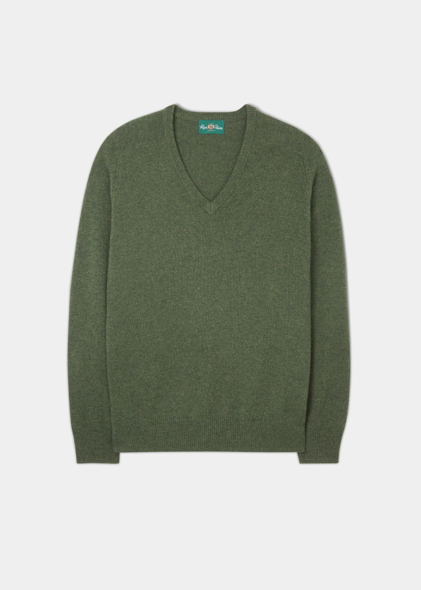 Hampshire Lambswool Jumper In Rosemary - Classic Fit 1 Hampshire Lambswool Jumper In Rosemary - Classic Fit