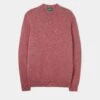 Kinnadie Supersoft Shetland Jumper In Red Clover- Regular Fit -Elegant Wear World kinnadie mens supersoft shetland jumper red clover 1