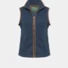 Aylsham Ladies Fleece Gilet In Blue Steel - Regular Fit -Elegant Wear World ladies fleece gilet blue steel