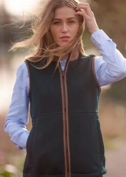 Aylsham Ladies Fleece Gilet In Dark Navy - Regular Fit -Elegant Wear World ladies fleece gilet blue steel 2 800x 24297699 d505 4f58 8fb7 19dc069c6ec2