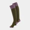 Ladies Shooting Socks - Lilac & Olive -Elegant Wear World ladies shooting socks lilac olive