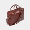 Leather Laptop Bag In Oak -Elegant Wear World leather laptop bag oak