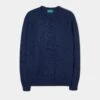 Lenzie Men's Lambswool Jumper In Indigo - Regular Fit -Elegant Wear World lenzie lambswool jumper indigo