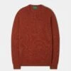Lenzie Men's Lambswool Jumper In Ember - Regular Fit 2 Lenzie Men's Lambswool Jumper In Ember - Regular Fit -Elegant Wear World lenzie mens lambswool jumper ember